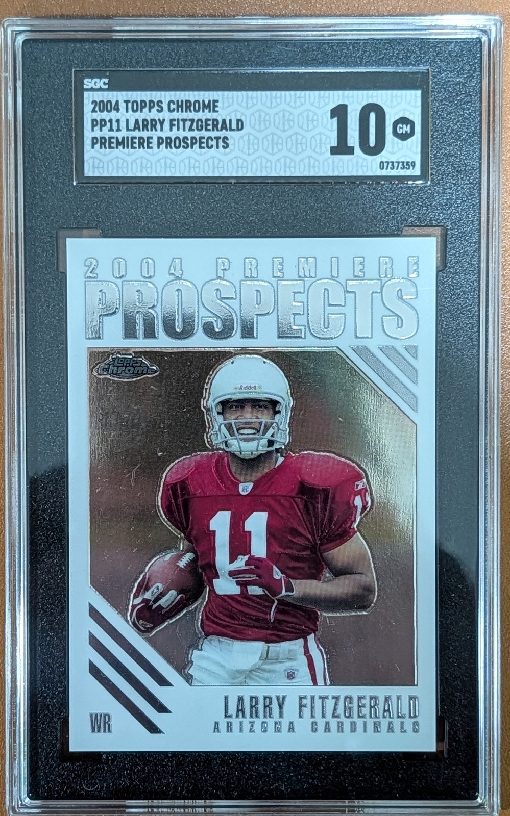 2004 Topps Chrome #PP11 Larry Fitzgerald Premiere Prospects SGC 10