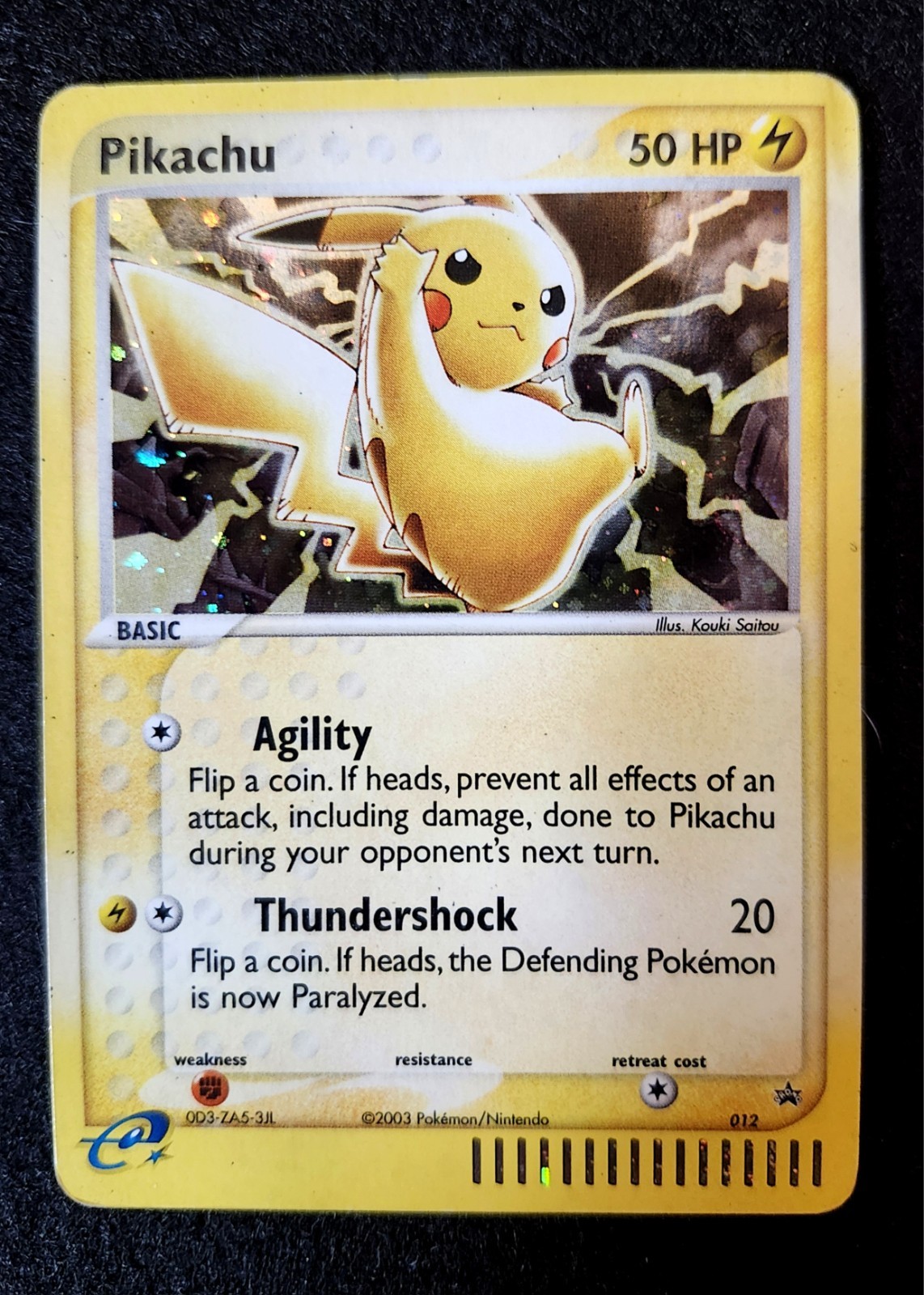Pikachu - 012 (EX Series Collector\'s Tin) 012 Nintendo Holo *🦶FOOT SWIRL 🌀* Pikachu - 012 (EX Series Collector\'s Tin) 012 Nintendo Holo *🦶FOOT SWIRL 🌀*