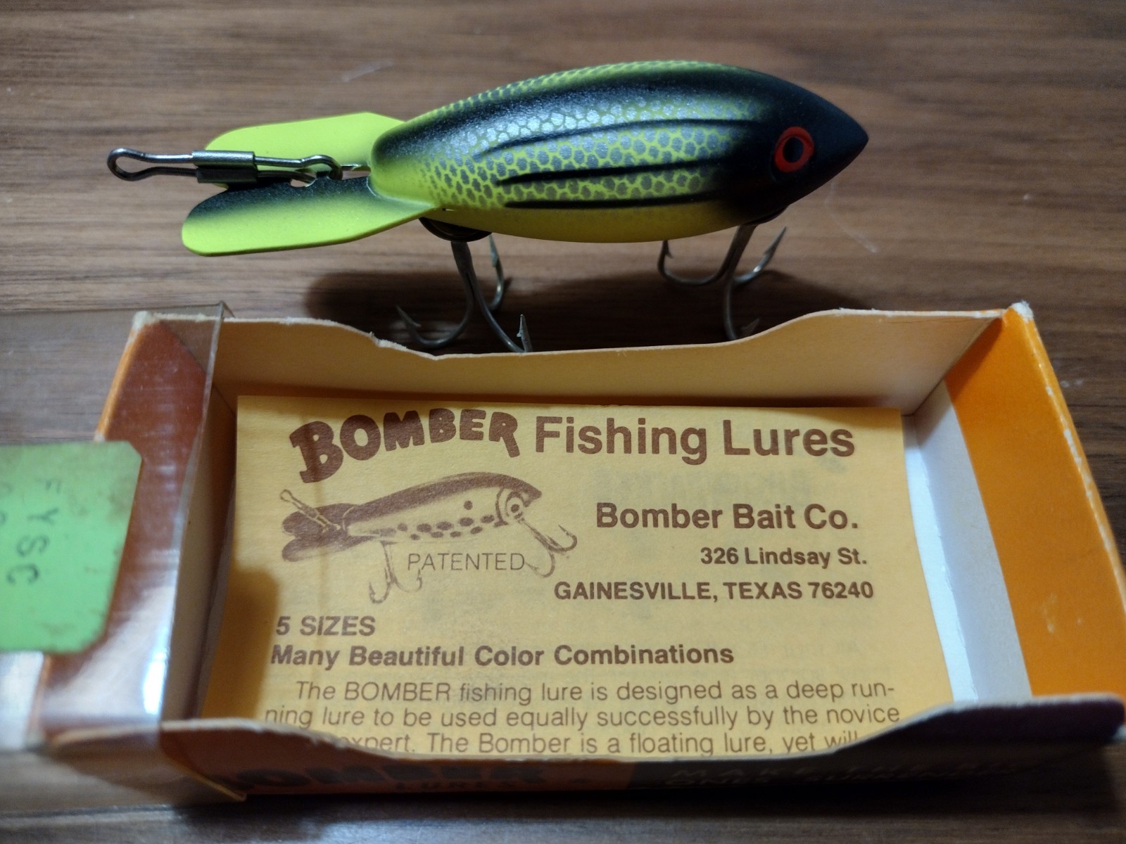 Bomber Vintage Topwater Plug Lure w/ Original Box & Insert
