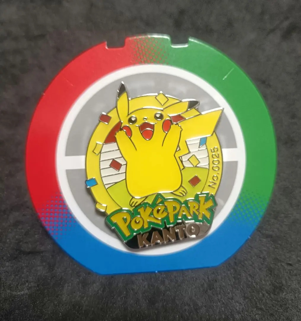 PokePark Kanto Pikachu Pin Badge Limited Pokemon No.0025 PokéPark JP