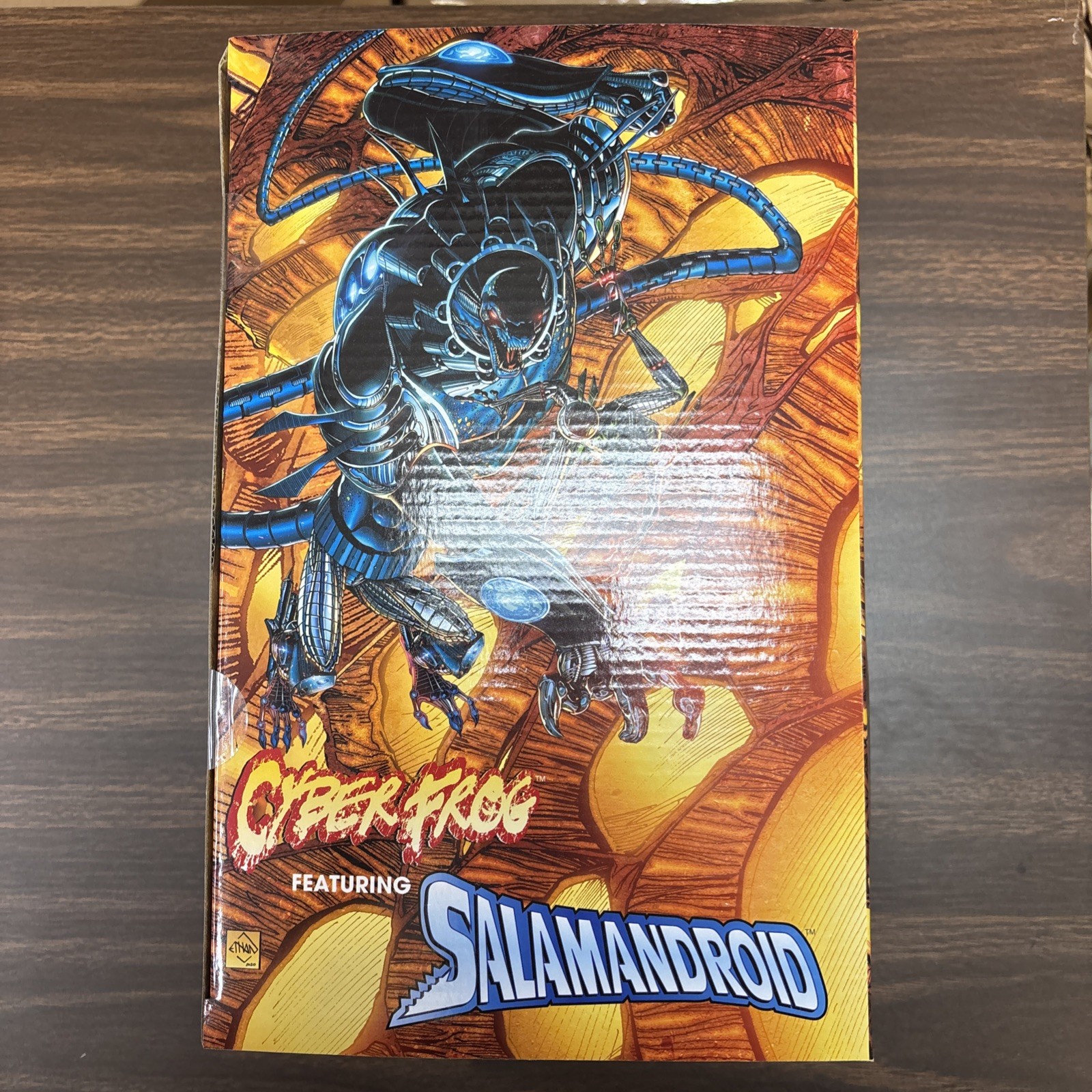 Salamandroid PVC Figure NIB Cyberfrog: Rekt Planet All Caps Comics 