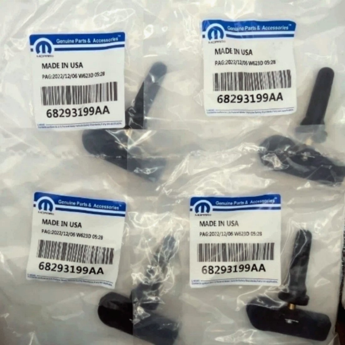4 x OEM 68293199AA 433MHz TPMS Tire Pressure Sensor Only For RAM 1500 DT Models 4 x OEM 68293199AA 433MHz TPMS Tire Pressure Sensor Only For RAM 1500 DT Models