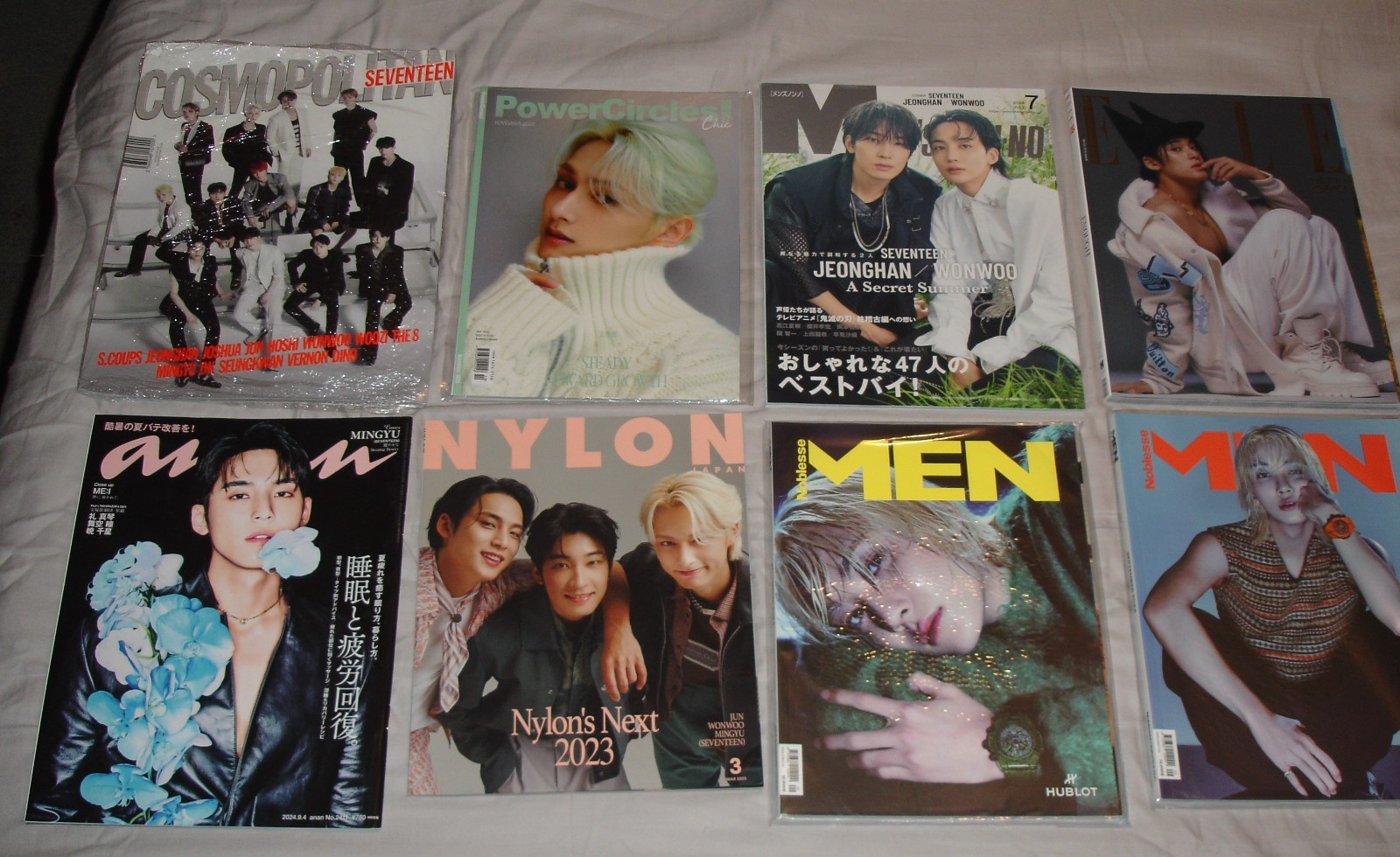 SEVENTEEN JEONGHAN MEN Noblesse KOREA Magazine 2024 Mixed LOT of 8 SEVENTEEN JEONGHAN MEN Noblesse KOREA Magazine 2024 Mixed LOT of 8