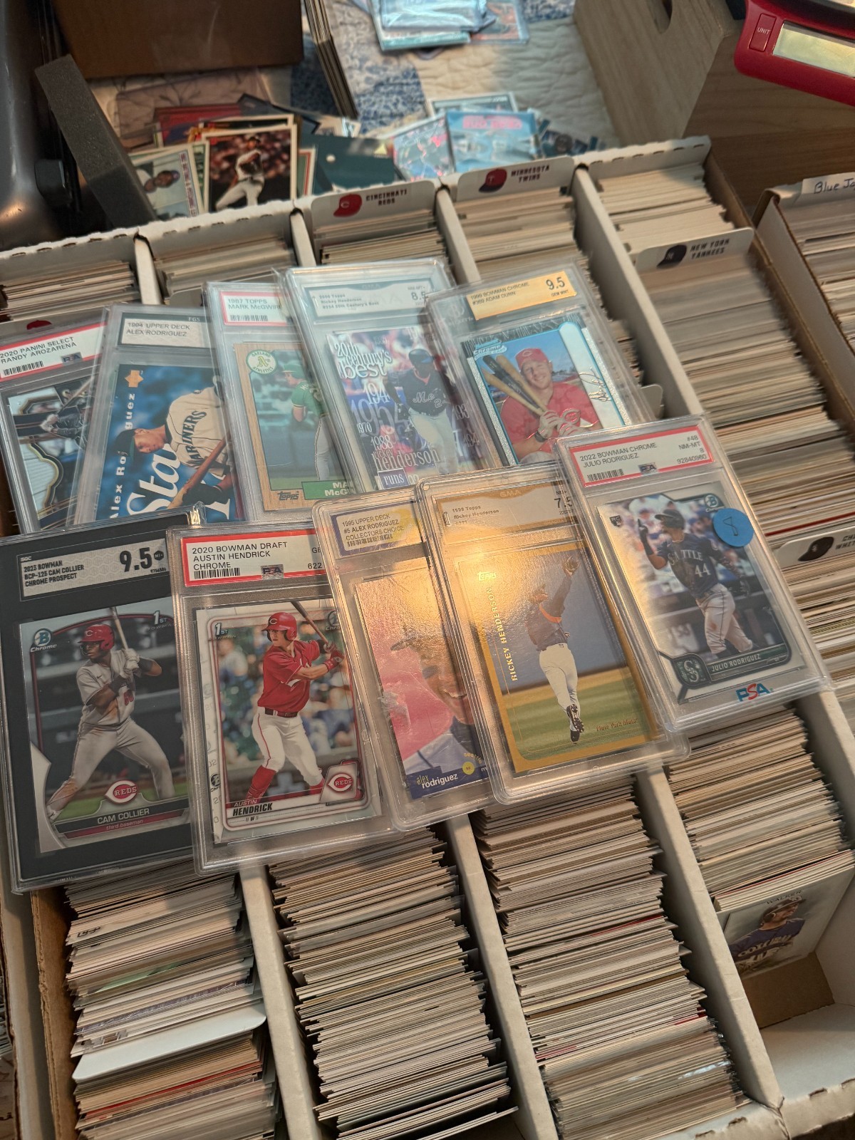 Huge Baseball Sports Card Collection Lot of 75+ Mem+Numbered+Griffey+Judge+READ