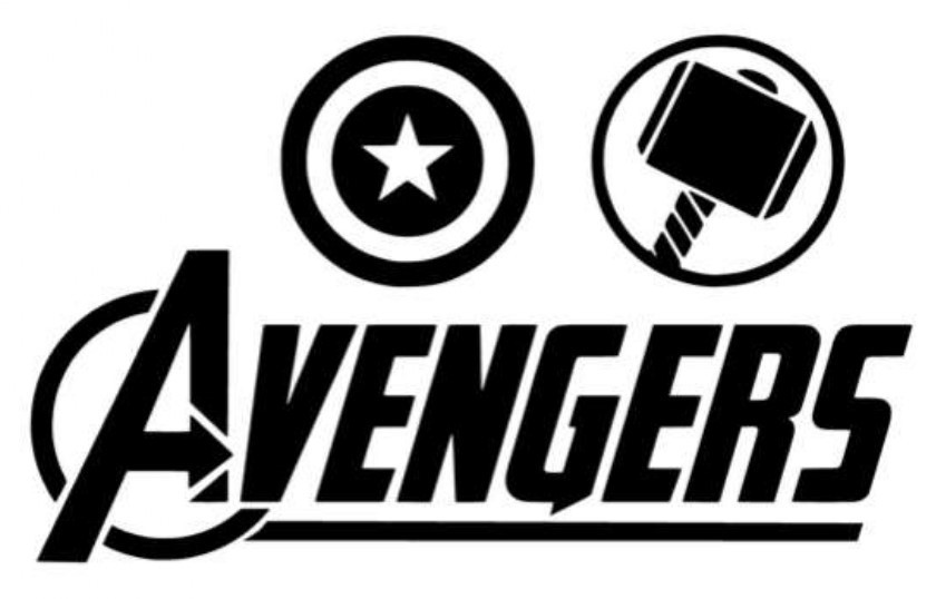 1x Avengers car decal sticker 18x10cm comic motorcycle tuning