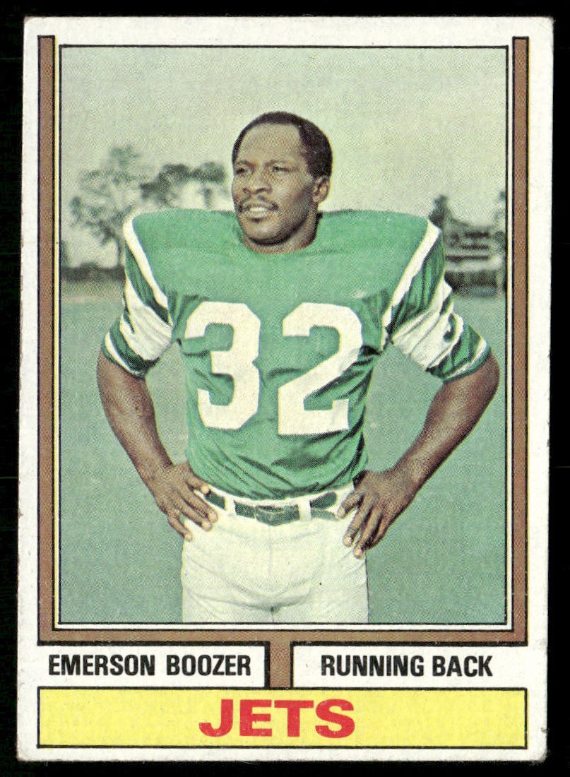 Emerson Boozer 1974 Topps #495 New York Jets VG