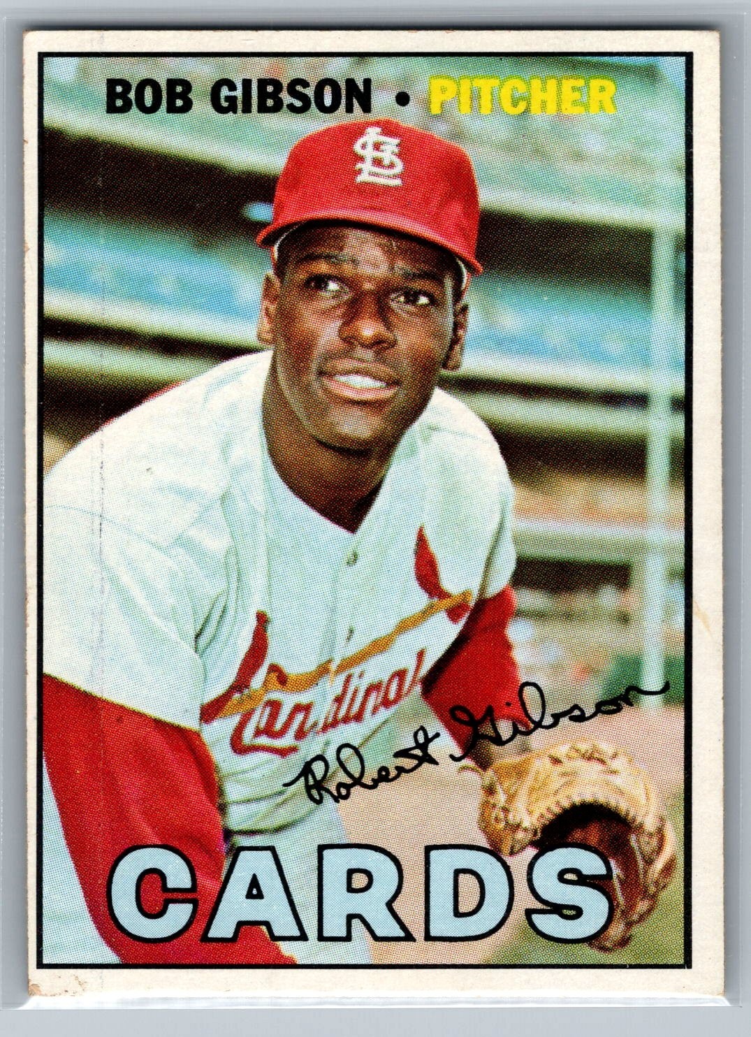 1967 Topps - Bob Gibson #210 - HOF EX *TEXCARDS*