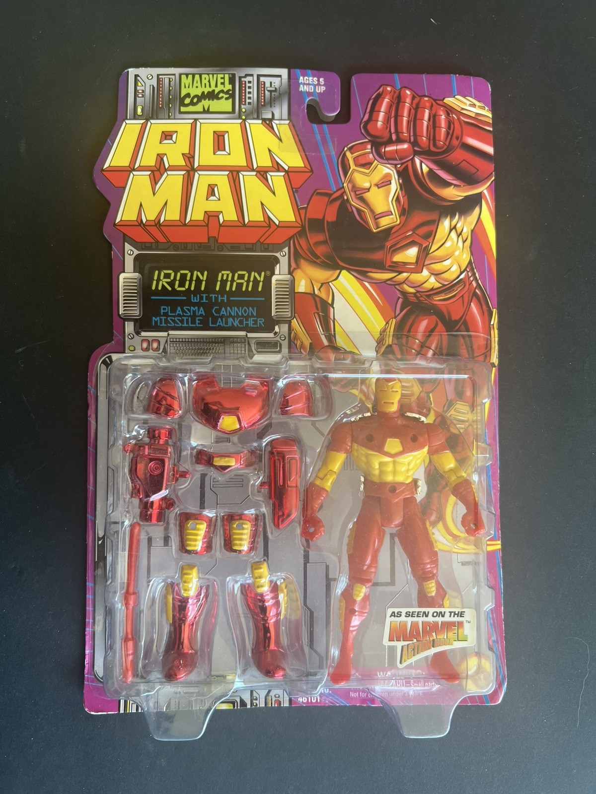 1994 Toy Biz Marvel Iron Man  Cannon Missile Launcher #46101 Sealed Vintage