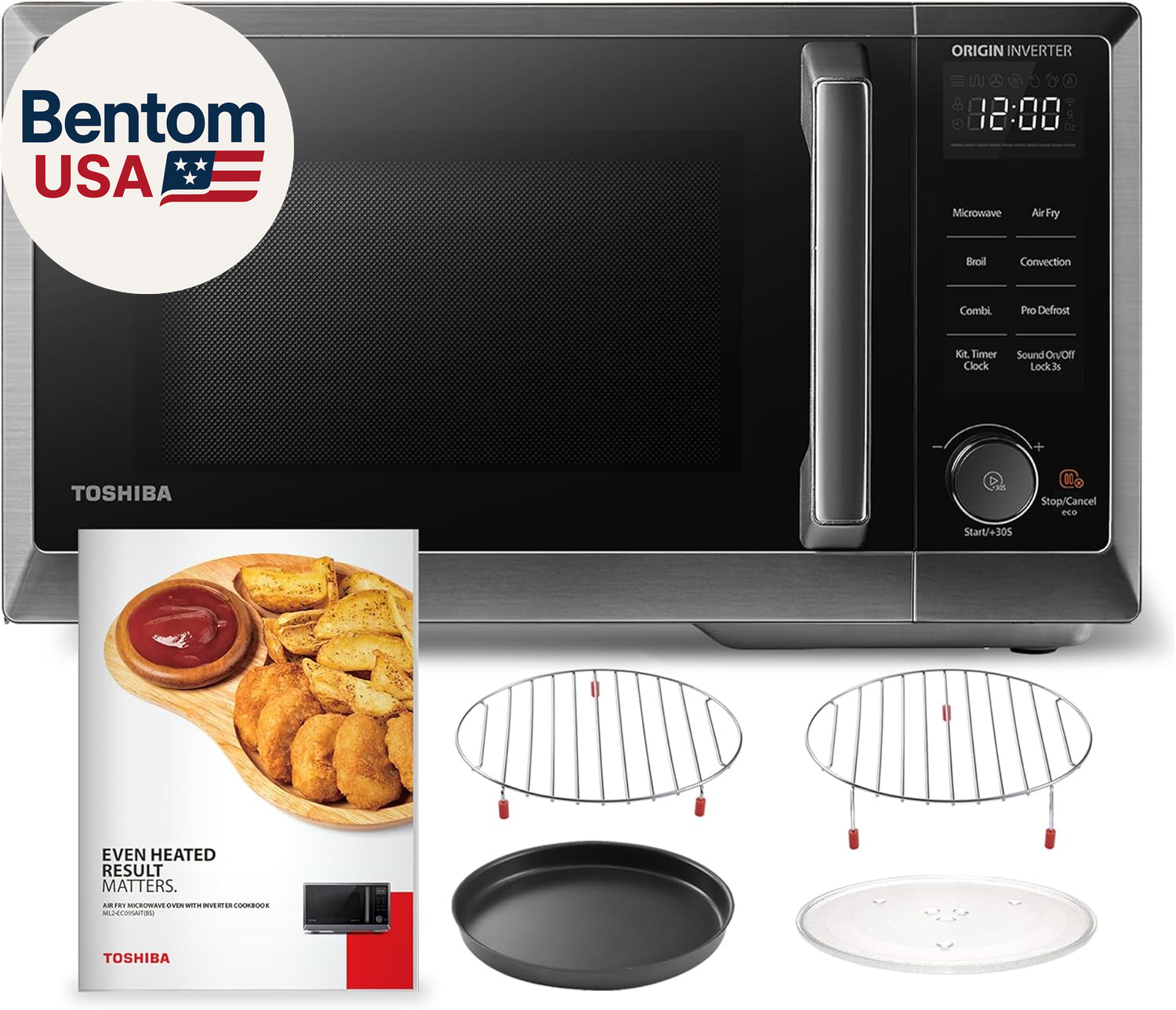 Toshiba Countertop Microwave Air Fryer Convection Oven Combo 11.3 Inch