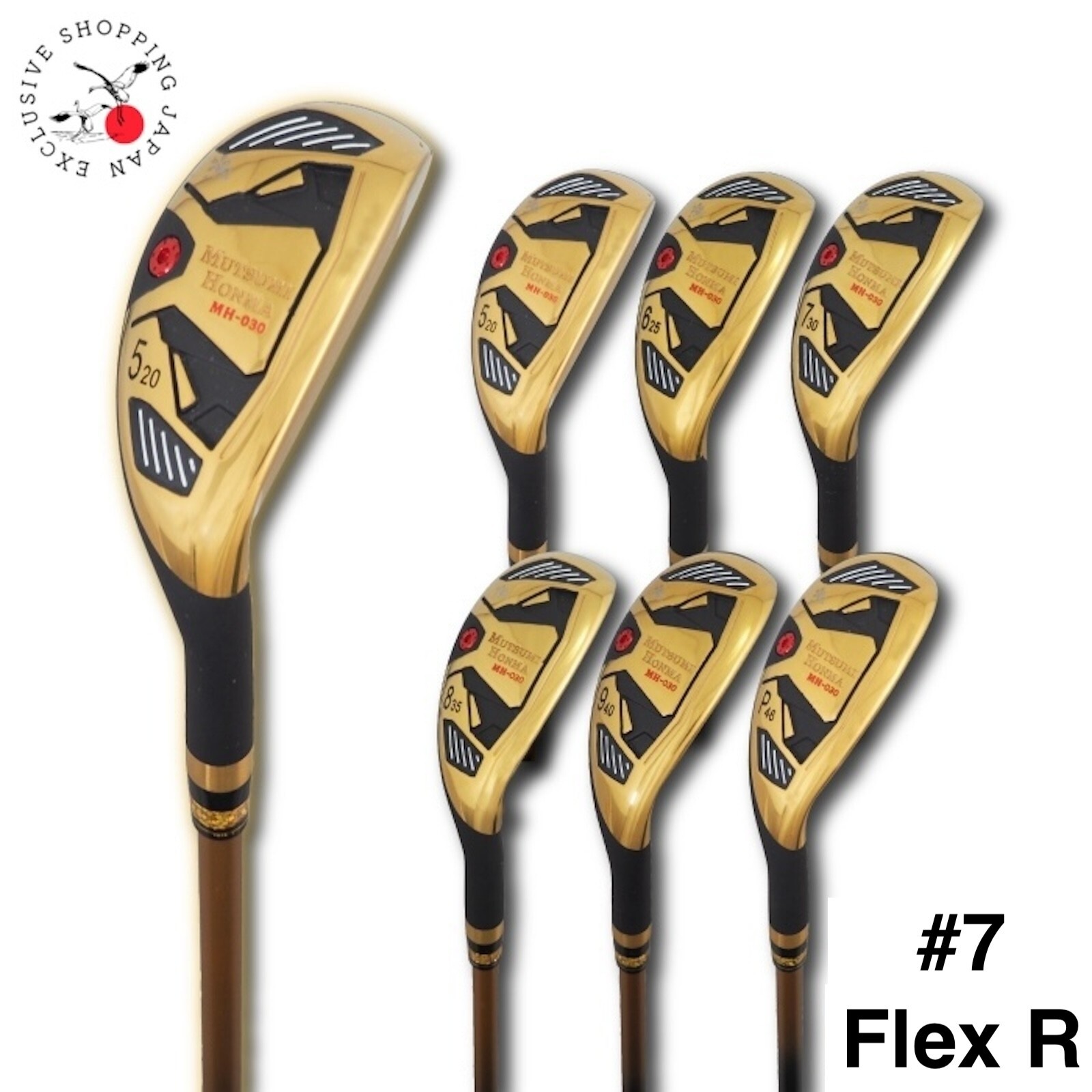 MUTSUMI HONMA Club MH030 Utility Hybrid Iron #7 Flex-R Graphite Shaft Right Hand