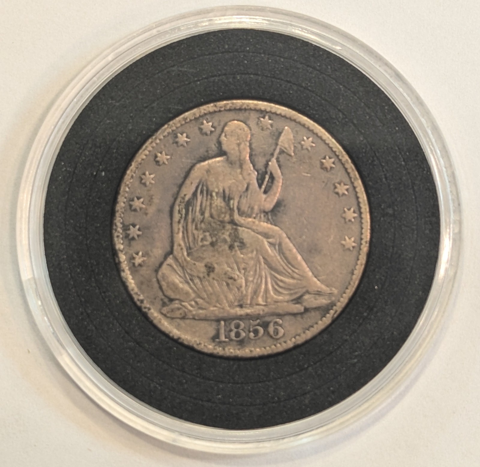 1856 O Seated Liberty Silver Half Dollar 50C