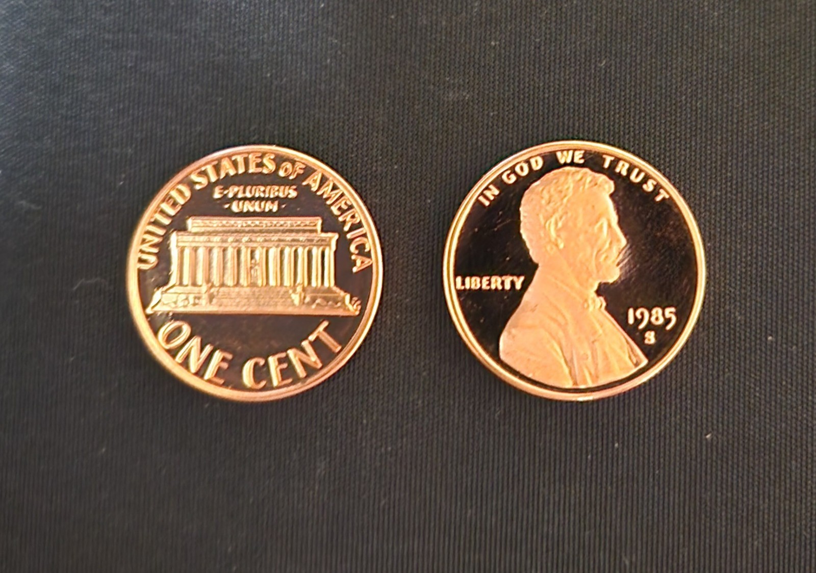 1985-S Lincoln Memorial Cent Proof
