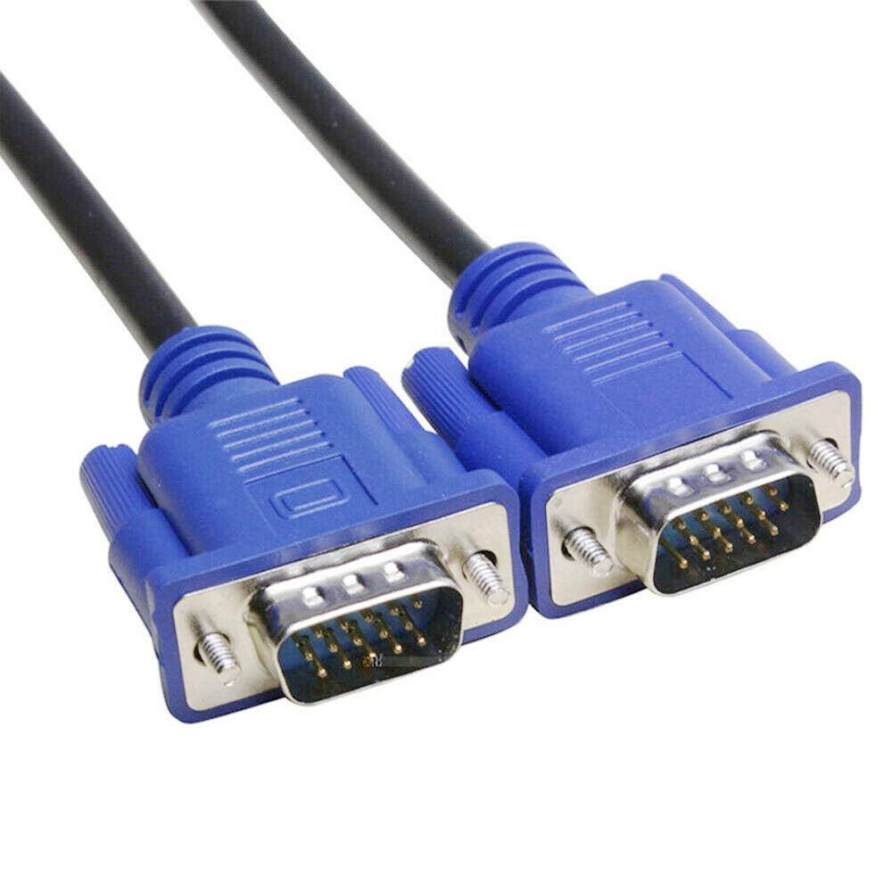 1.5M VGA Cable Male to Male 15‑Pin HD15 SVGA Monitor PC Projector Cord