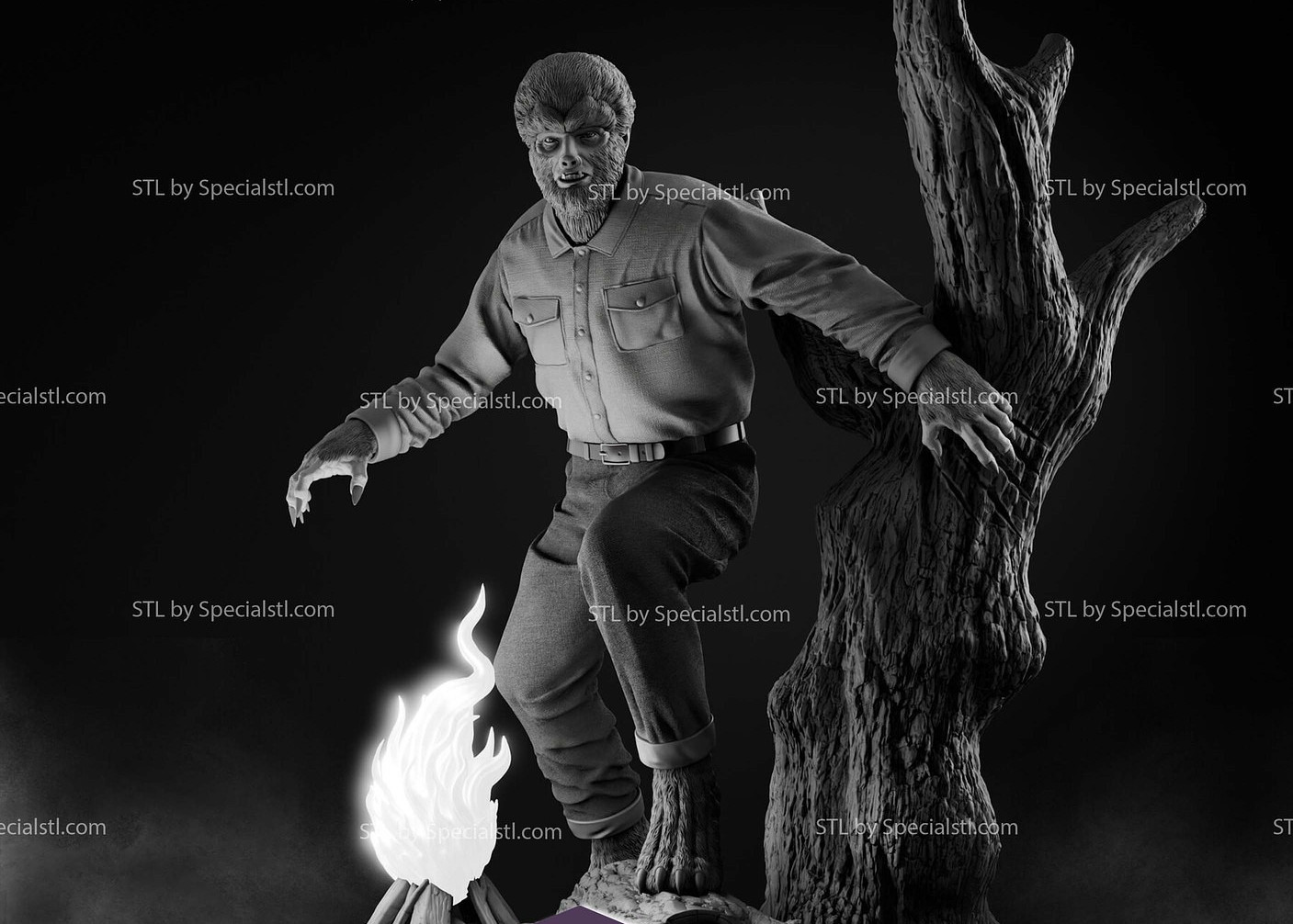 Horror Classic Wolfman 8-inch Height model kit unassembled unpainted