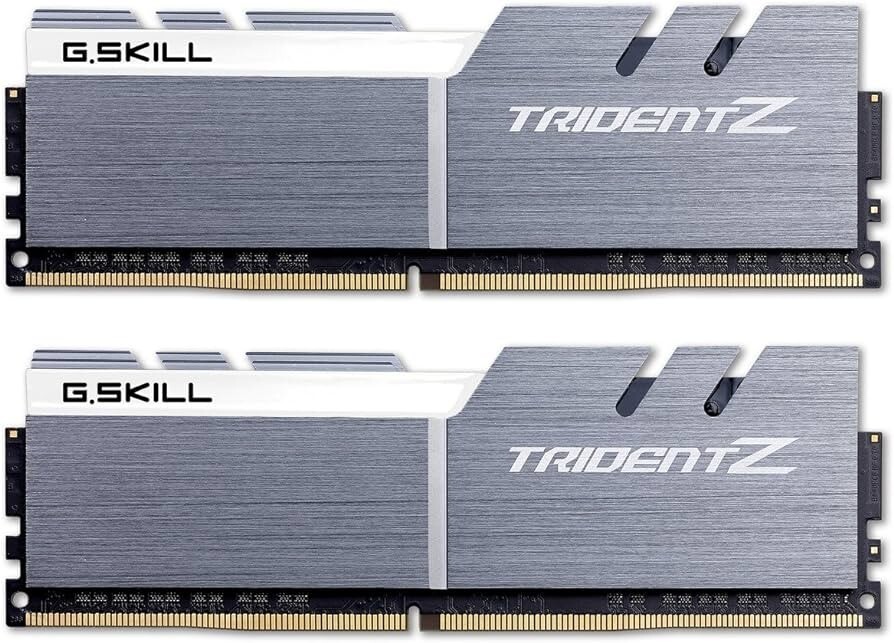 G.SKILL Trident Z RGB 32GB 16GBx2 DDR4 3600MHz RAM Silver F4-3600C18D-32GTZR G.SKILL Trident Z RGB 32GB 16GBx2 DDR4 3600MHz RAM Silver F4-3600C18D-32GTZR