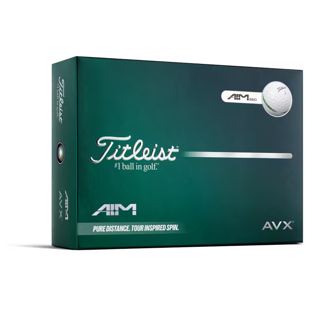 Hot Selling Titleist AVX AIM 360 Golf Ball, White (One Dozen)