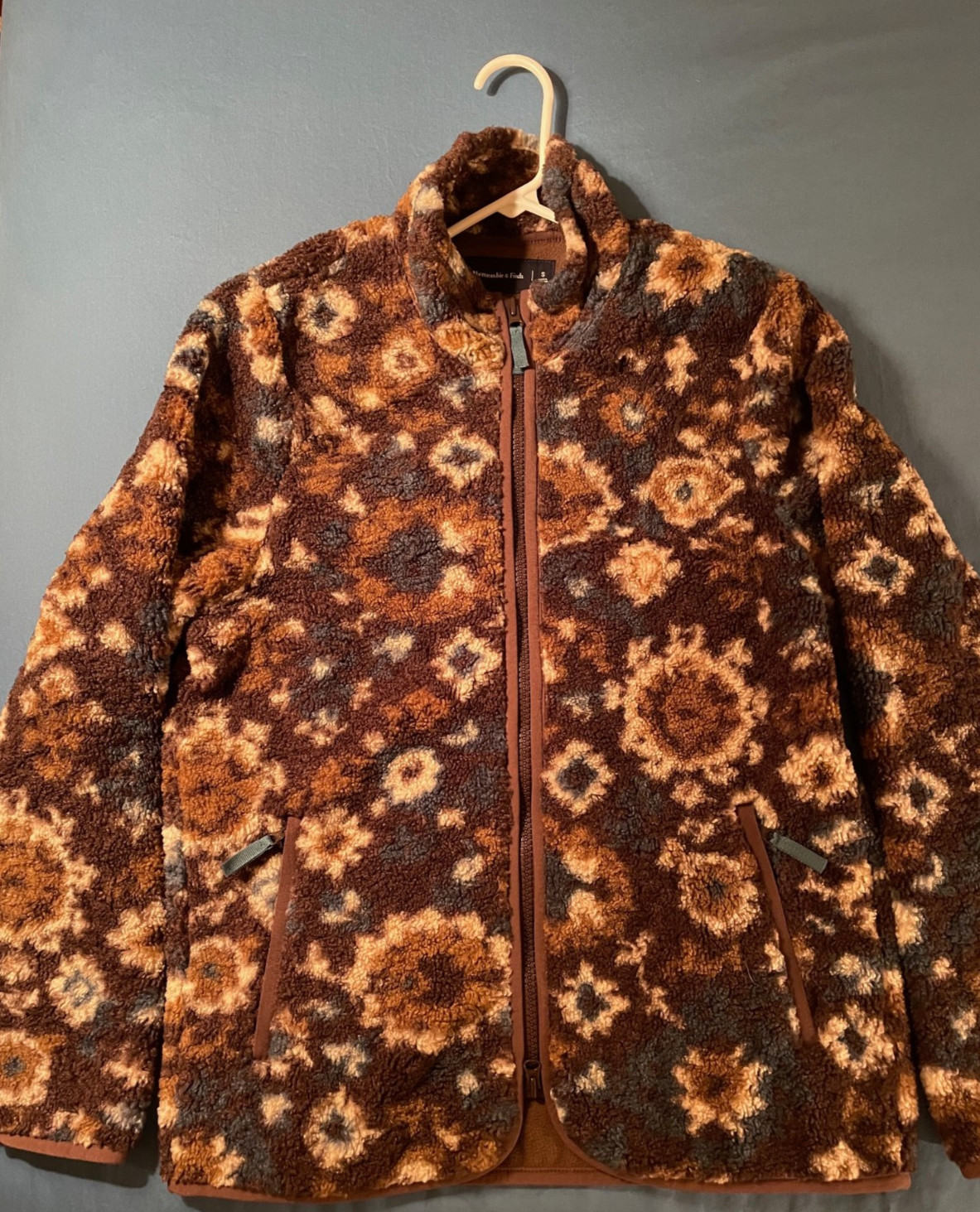 Ambercrombie & Fitch Men\'s (S) Sherpa Fleece Jacket-Unique Vintage Style NWTs