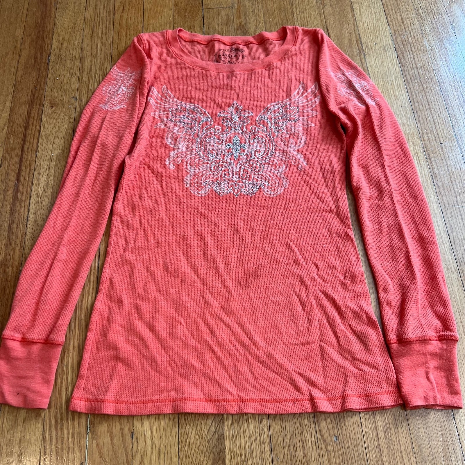 Vintage y2k grunge emo graphic design fitted long sleeve