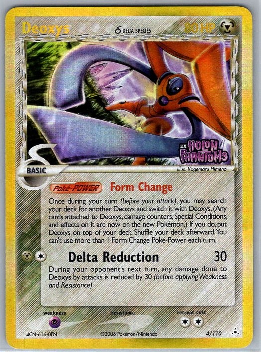 Deoxys Delta Species Defense Forme 4/110 Reverse Holo Rare EX Holon Phantoms MP