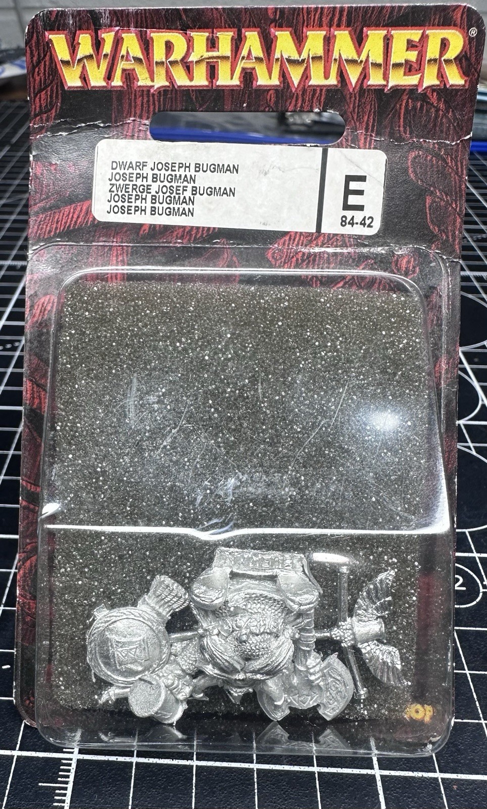 Warhammer Fantasy Dwarfs Joseph Bugman x1 NIB OOP Metal SEALED