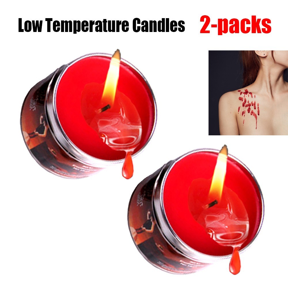 Cozy Feel iron box Low Temperature Drip Candles Romance couple game 2 packs