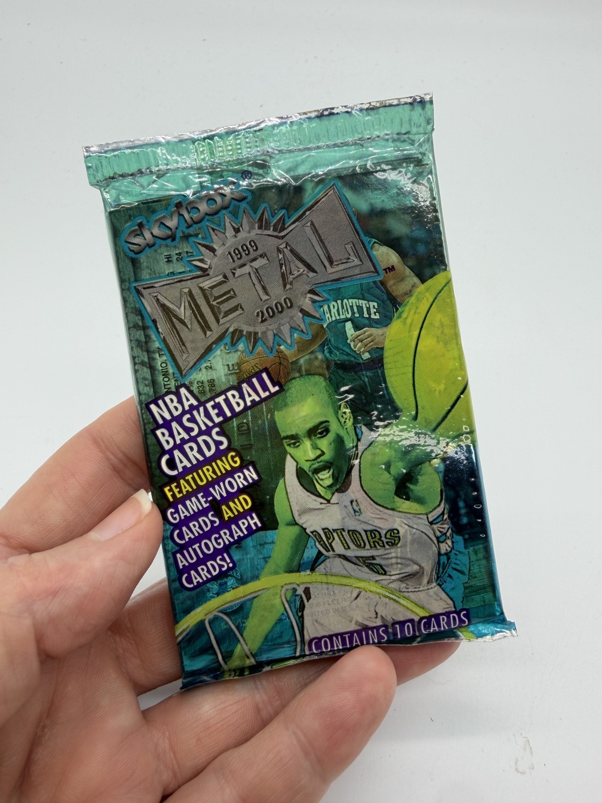 1999-2000 Skybox Metal NBA Basketball Sealed 10 in pack Auto  Game-Worn Possible