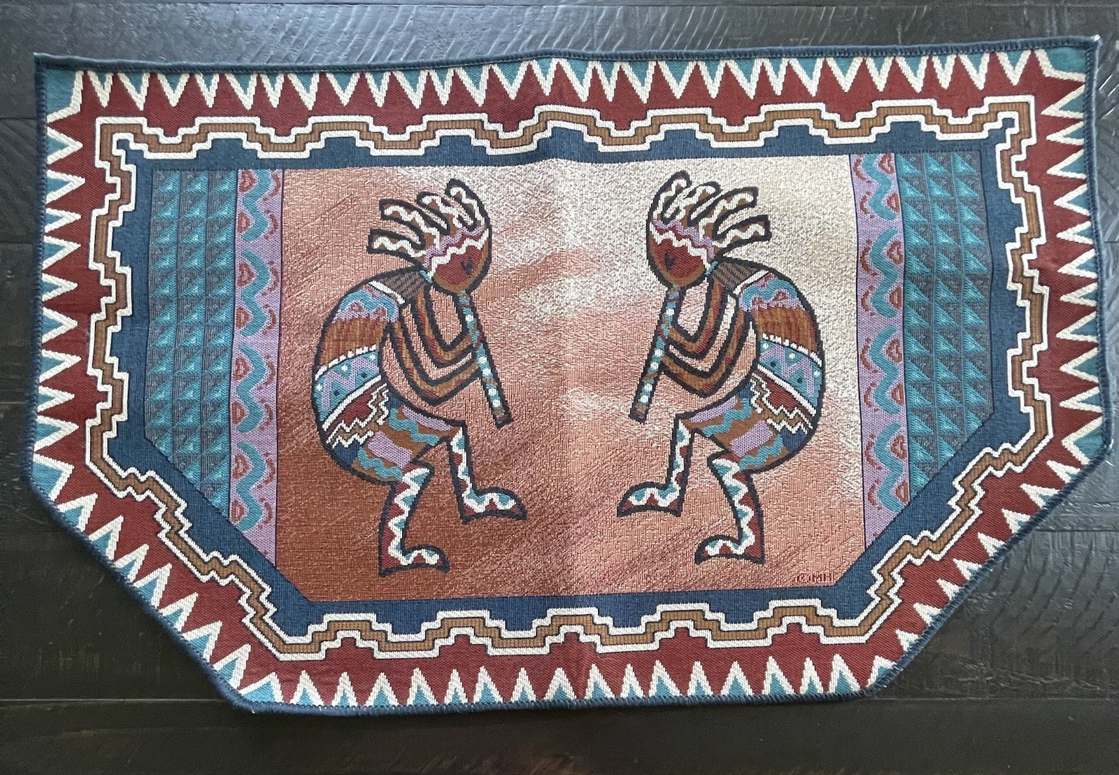  VTG Mohawk Home Kokopelli Comfort Floor Mat 18x30 Non Slip Southwest Rug
