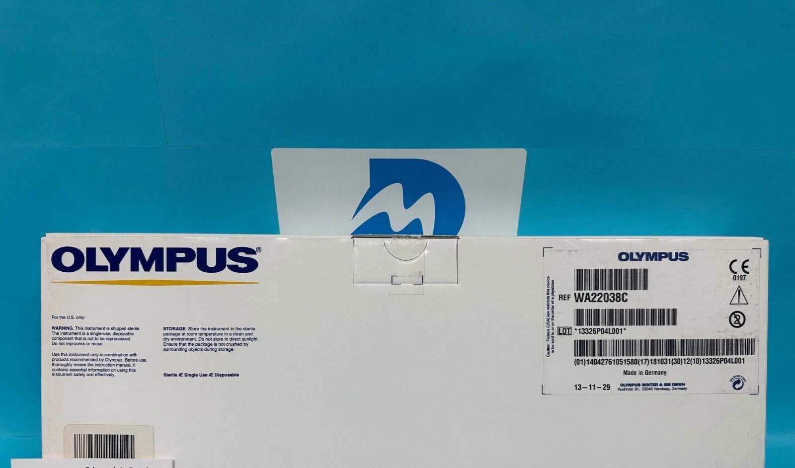Olympus WA22038C HF-resection electrode, roller, 24Fr., 12° long, BOX/12, NEW