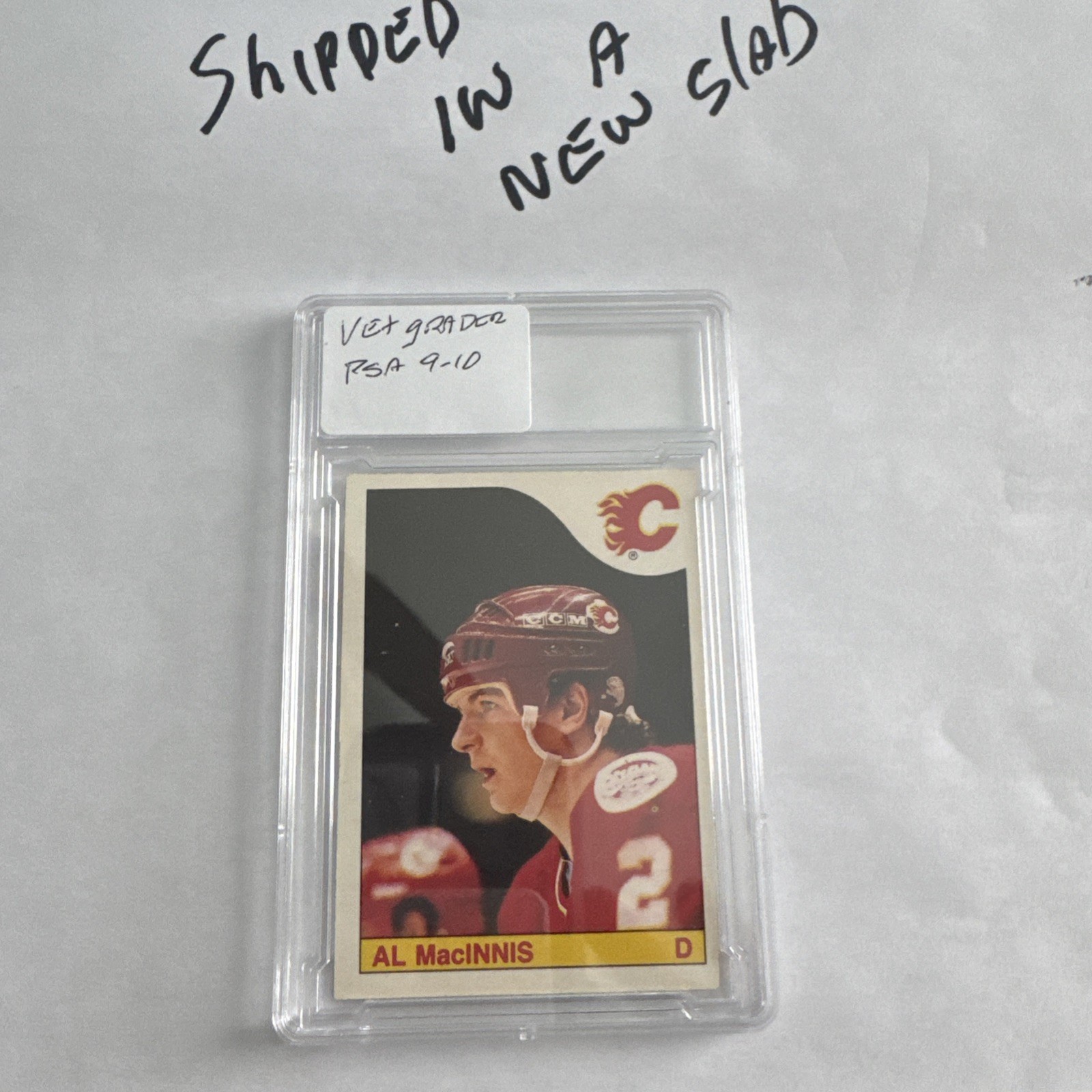 1985-86 O-Pee-Chee Al MacInnis #237 (RC) st. Louis Blues Calgary Flames rookie 1985-86 O-Pee-Chee Al MacInnis #237 (RC) st. Louis Blues Calgary Flames rookie
