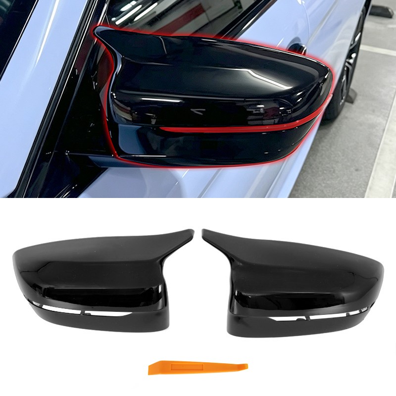 M Style Gloss Black Mirror Cover Cap Replacement For 2019-2022 BMW G20 320i 330e