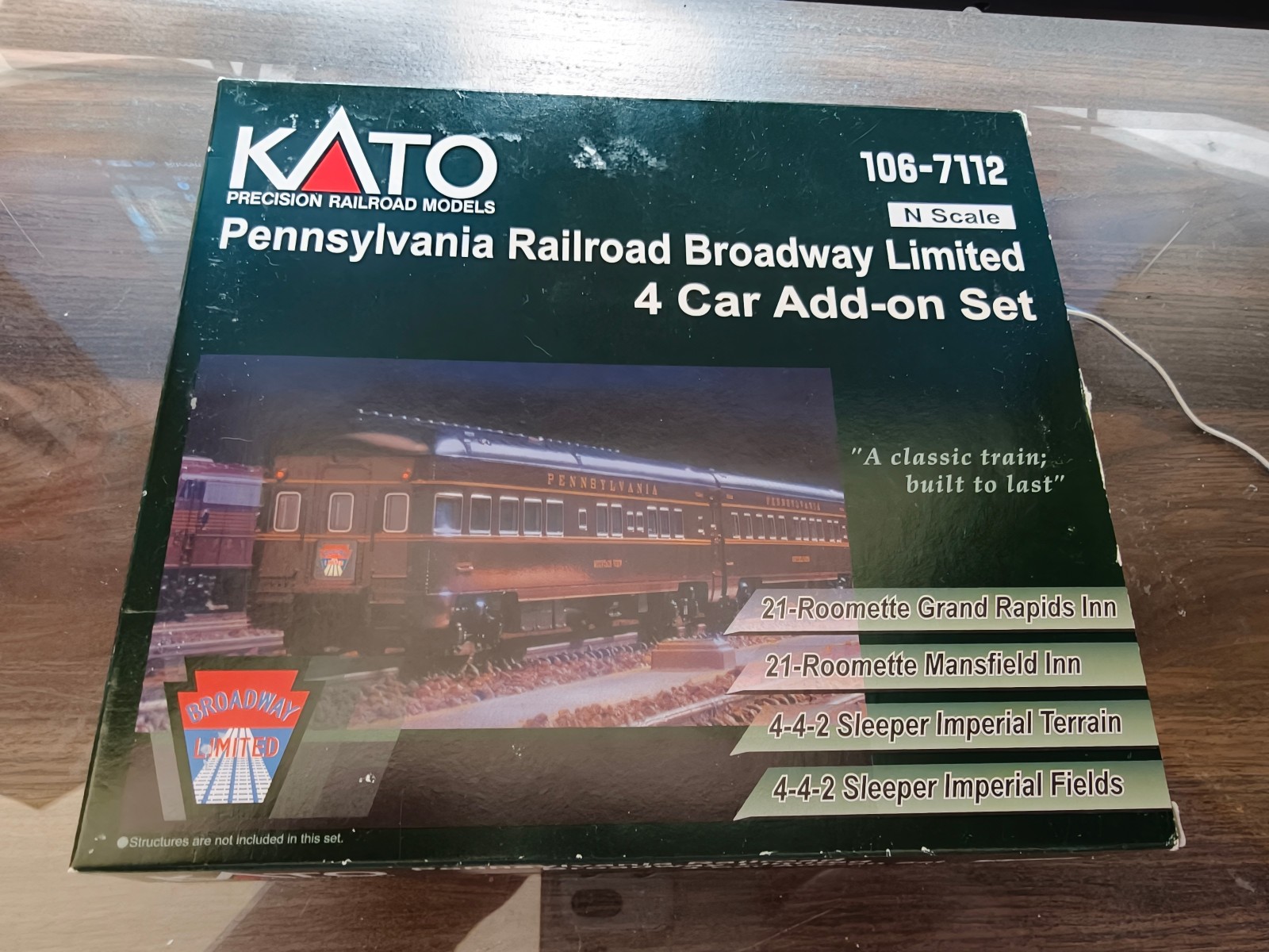 Kato #106-7112 N-Scale Pennsylvania PRR Broadway Limited 4-Car set Add-On NEW