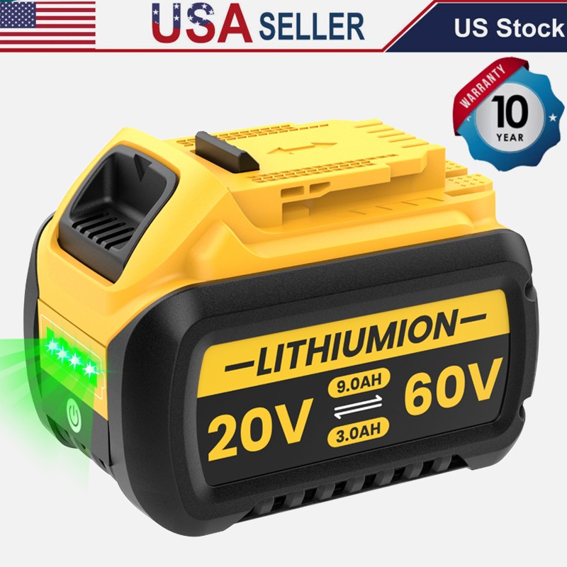 1-2PACK 15.0Ah For DEWALT FLEXVOLT DCB609 20V/60V MAX Lithium Battery or Charger
