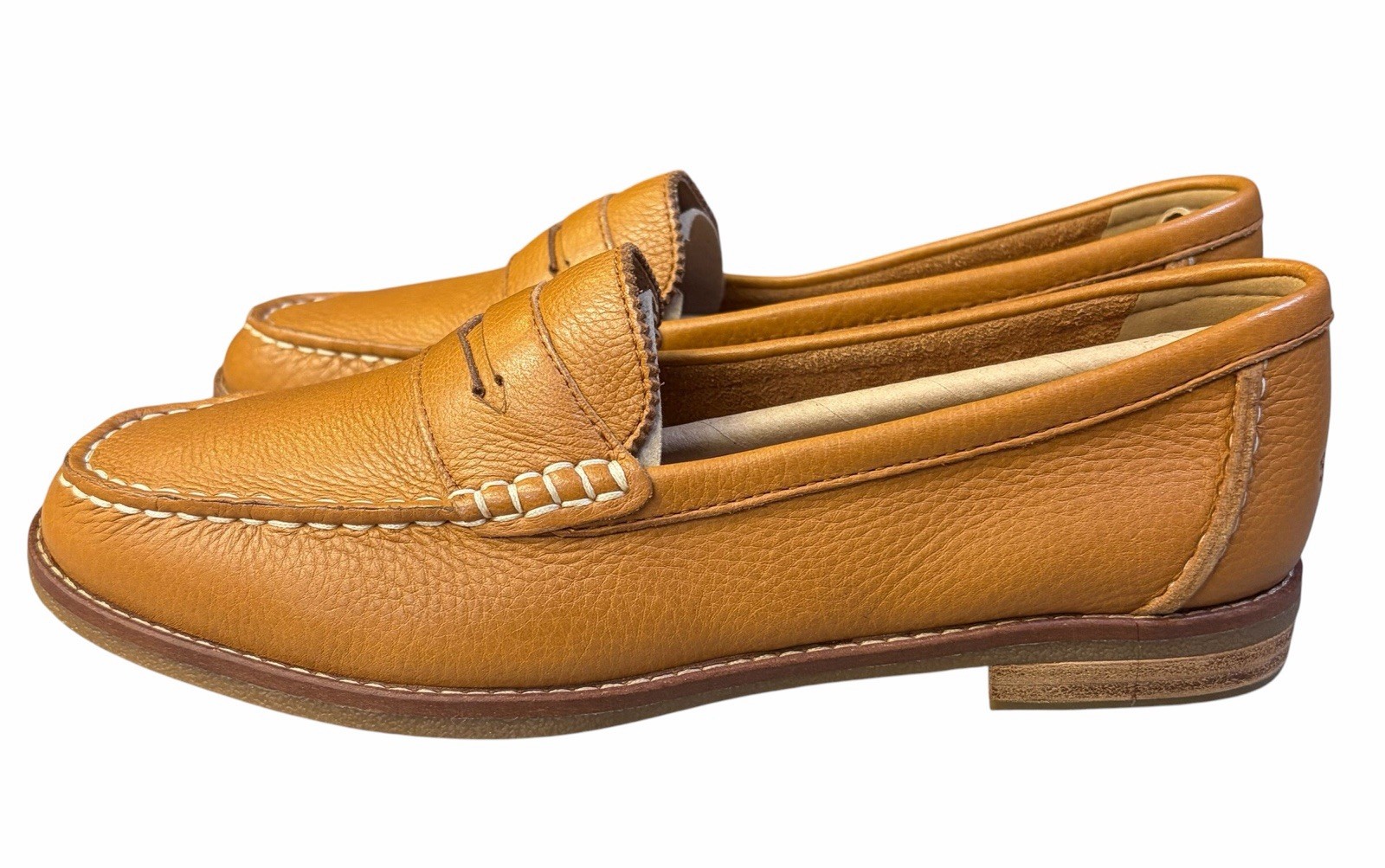 Women’s Sz 9 Sperry Seaport Penny Medium Beige Leather Loafer Slip On STS86930 Women’s Sz 9 Sperry Seaport Penny Medium Beige Leather Loafer Slip On STS86930