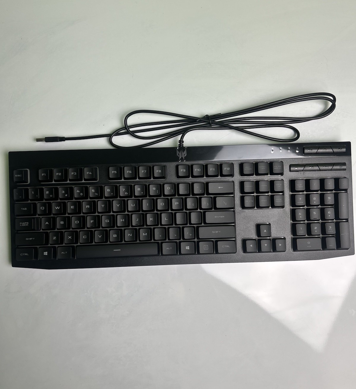 Unused Acer Predator Gaming Keyboard KBCY21 Black RGB Light