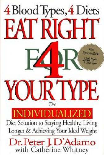 Eat Right 4 Your Type: The Individualized Diet Solution to Staying Health - GOOD
