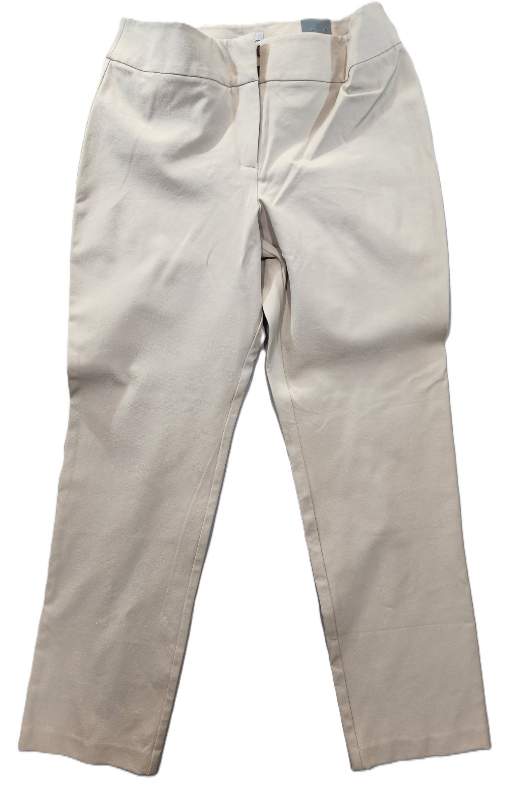 Chico\'s Original Straight Leg Khaki Trousers Women US Size 10 Tan New