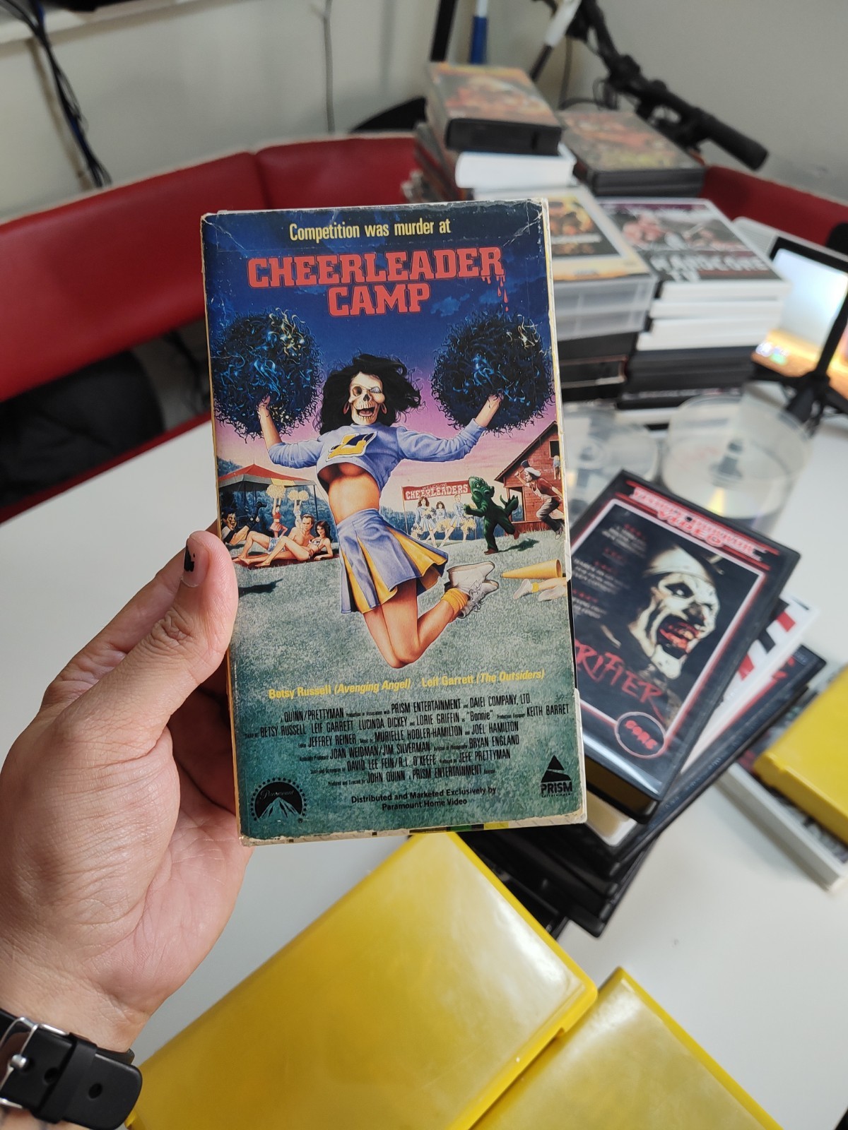 Cheerleader Camp VHS Reprinted BOX (1987) Prism, John Quinn, R, NTSC Cheerleader Camp VHS Reprinted BOX (1987) Prism, John Quinn, R, NTSC