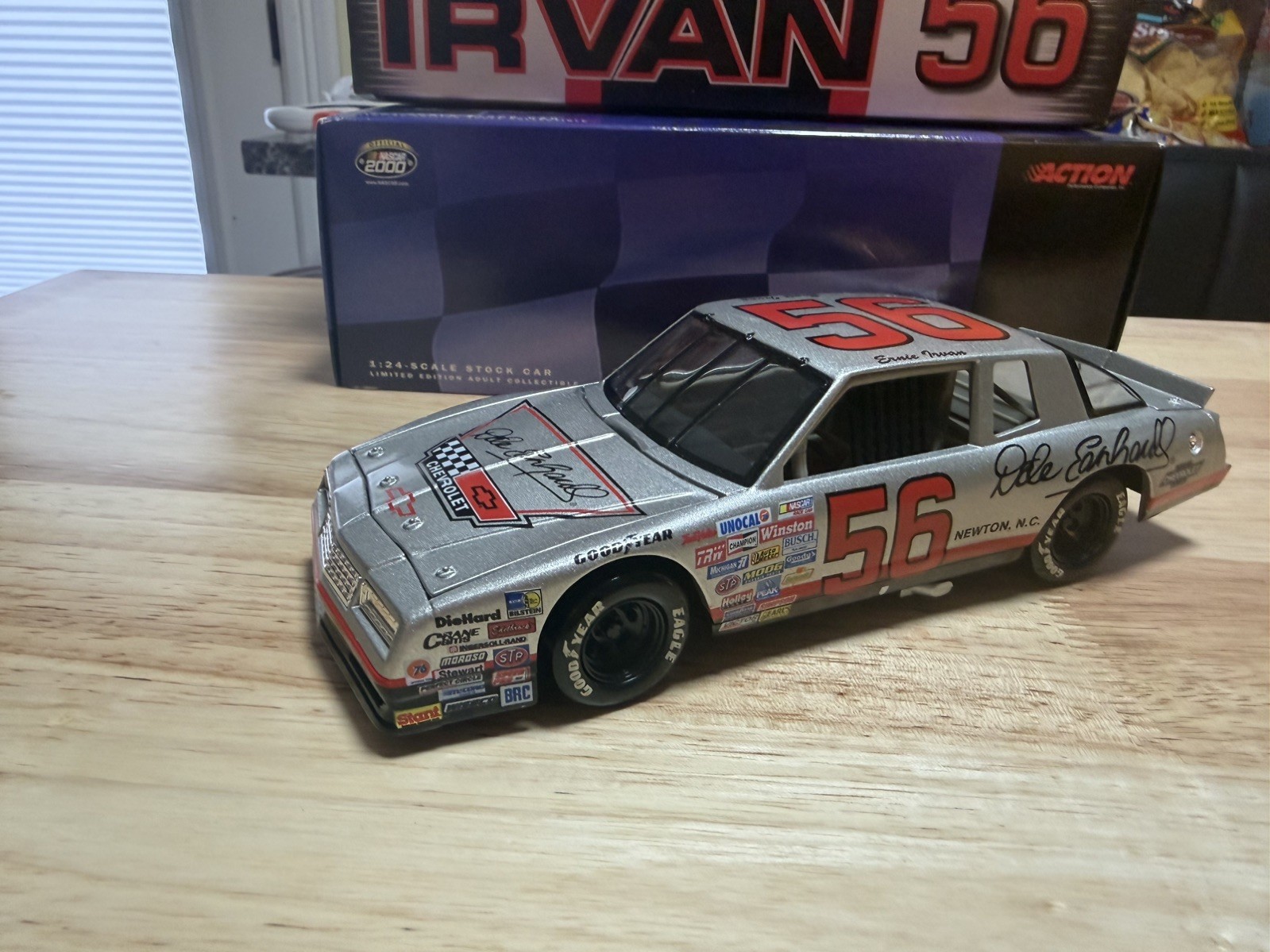Action 1:24 1987 Ernie Irvan #56 Dale Earnhardt Chevy Monte Carlo Hood