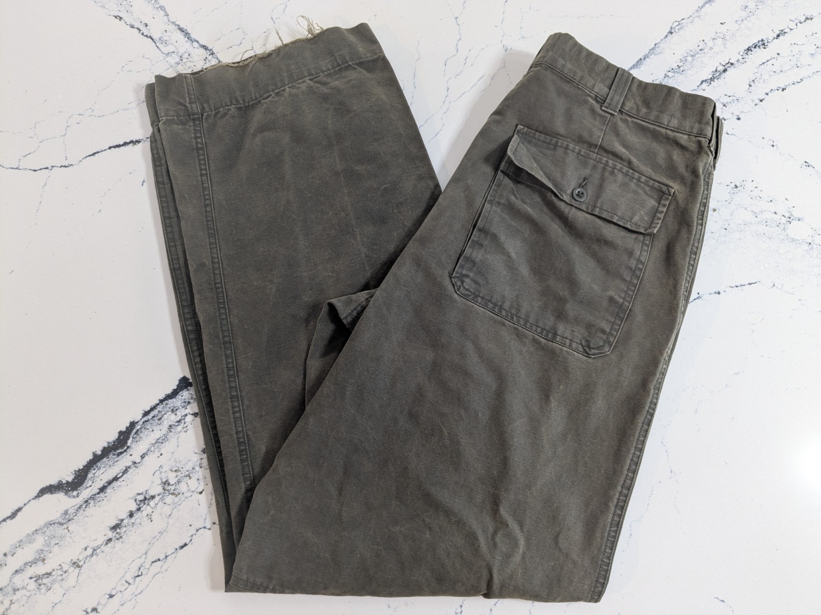 Vintage Y2K GAP Field Officer Pants Olive Green Moleskin 34x33 Military Baggy Vintage Y2K GAP Field Officer Pants Olive Green Moleskin 34x33 Military Baggy