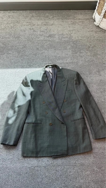 Canali Milano Double Breasted Gray Wool Blazer EU 50 Italy Canali Milano Double Breasted Gray Wool Blazer EU 50 Italy