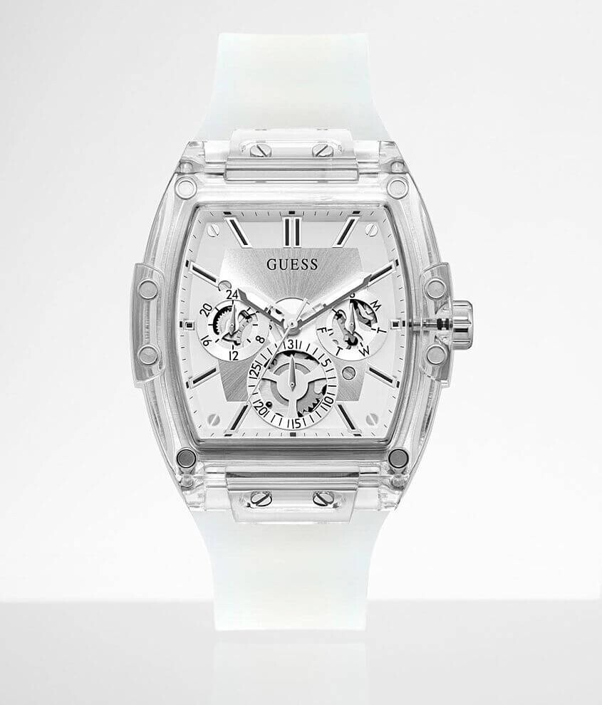 New Guess GW0203G1 Phoenix Clear Men`s 44mm 5ATM Watch