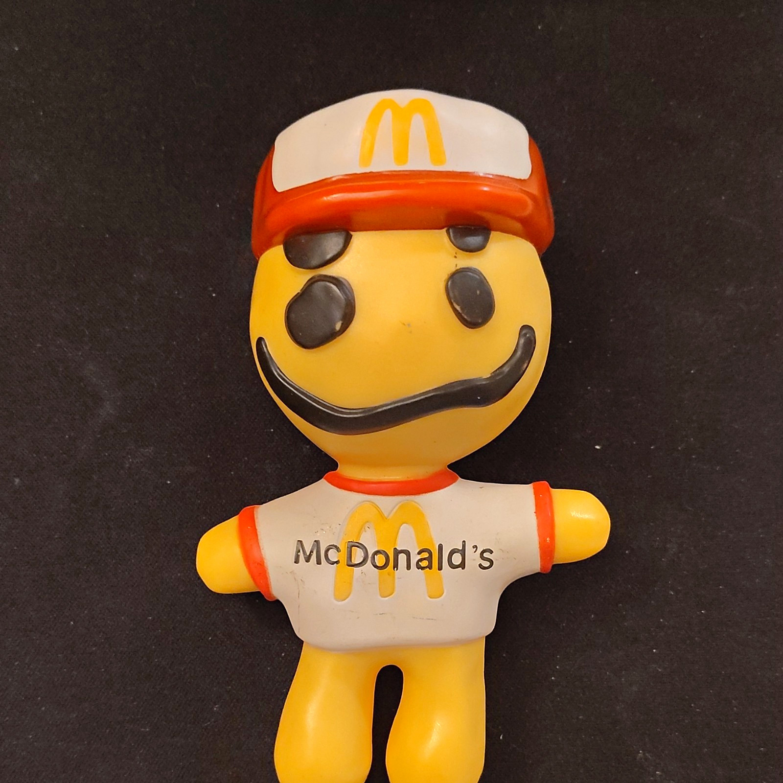 McDonald\'s Smiley Face Figure Toy w/ Hat & Shirt, 1986 Vintage