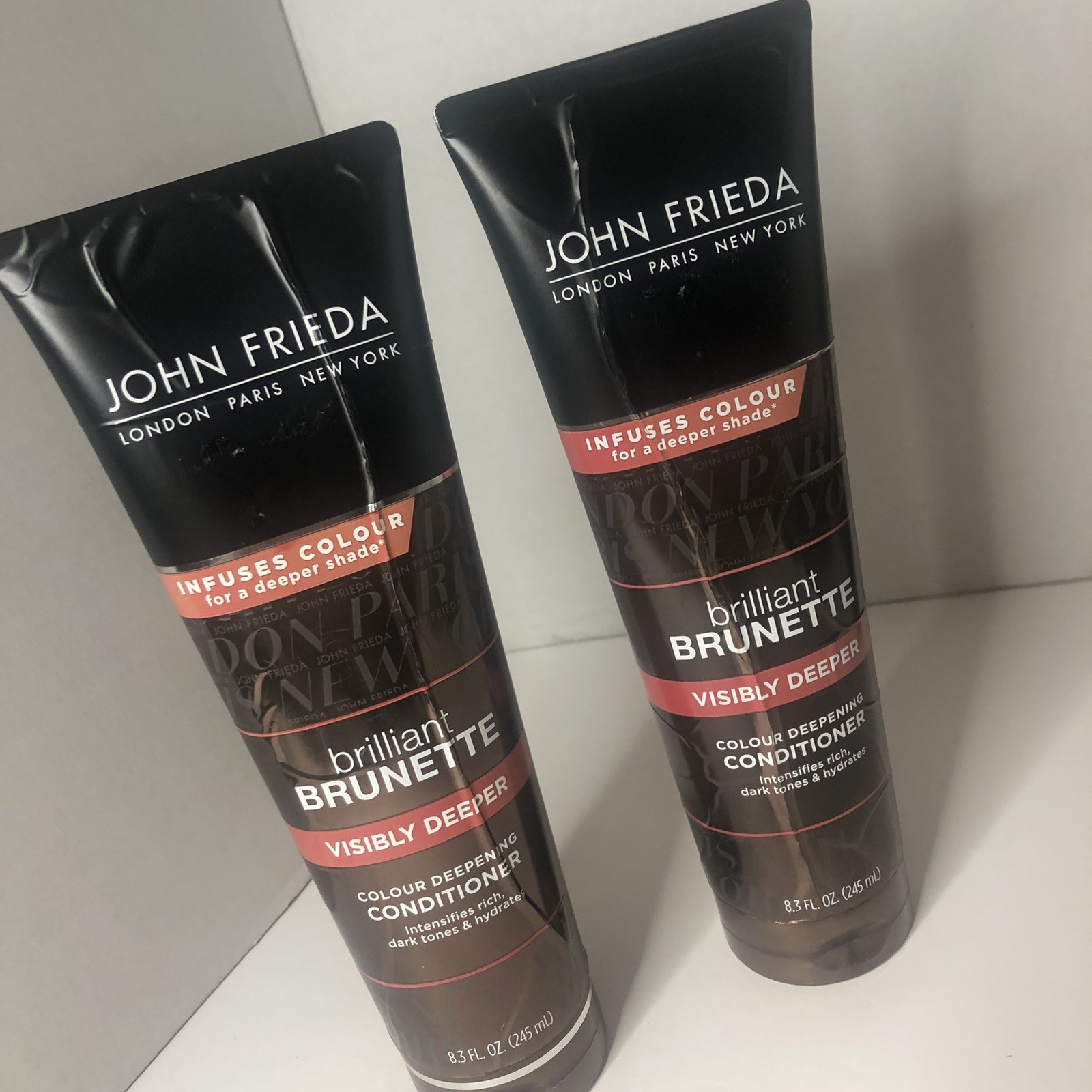 2 X John Frieda Brilliant Brunette Visibly Deeper Colour Deepening Conditioner