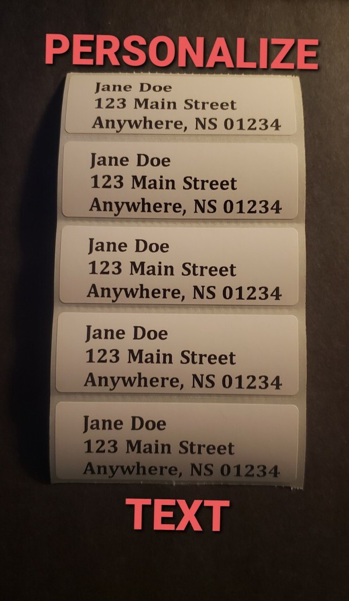 25 Personalized Return Address Labels 25 Personalized Return Address Labels