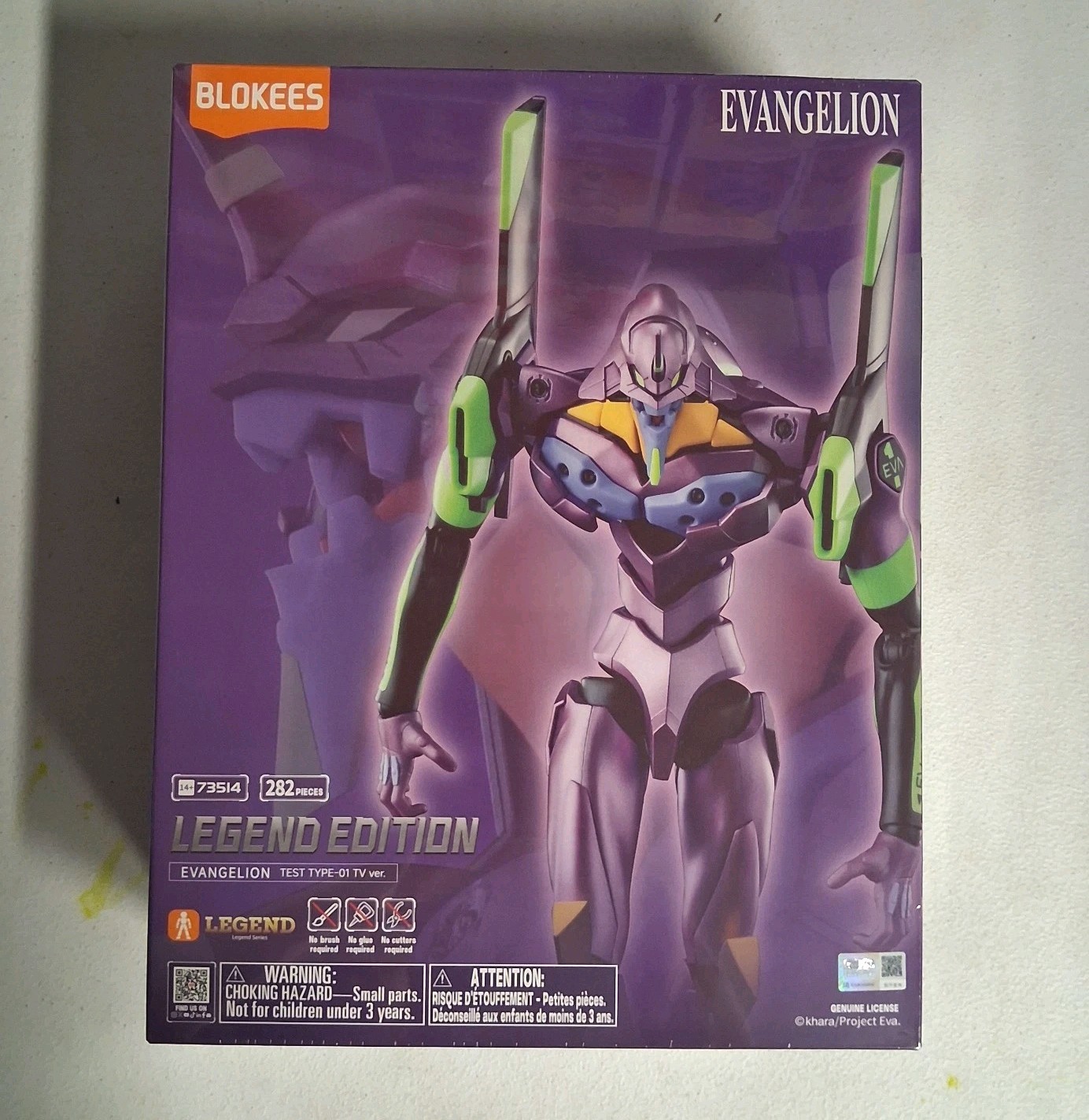 Blokees Evangelion EVA-TV Series Unit 01 Legend Edition Action Figure Model Kit Blokees Evangelion EVA-TV Series Unit 01 Legend Edition Action Figure Model Kit