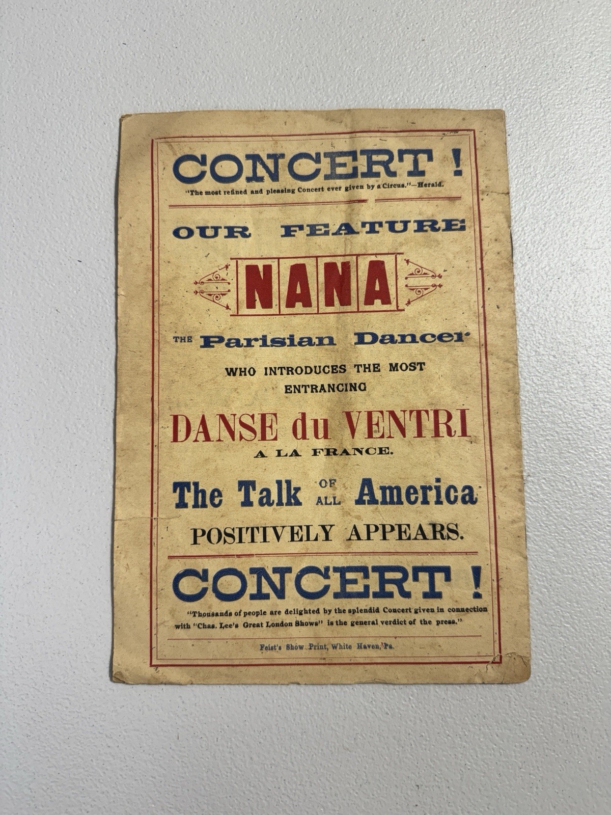 Antique 1890s Chas Lee’s London Circus Clown Songster Booklet 25¢ Ephemera Antique 1890s Chas Lee’s London Circus Clown Songster Booklet 25¢ Ephemera