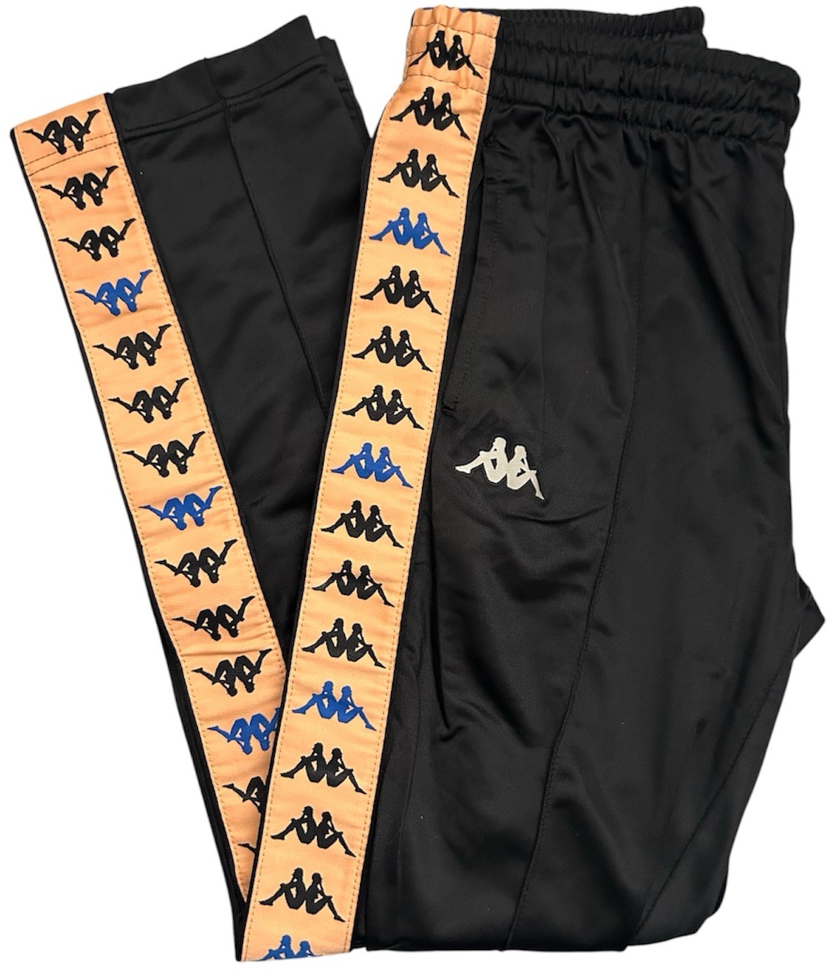 Kappa Black Orange Logo Tape Trackpants Sweatpants Men’s Size S Kappa Black Orange Logo Tape Trackpants Sweatpants Men’s Size S