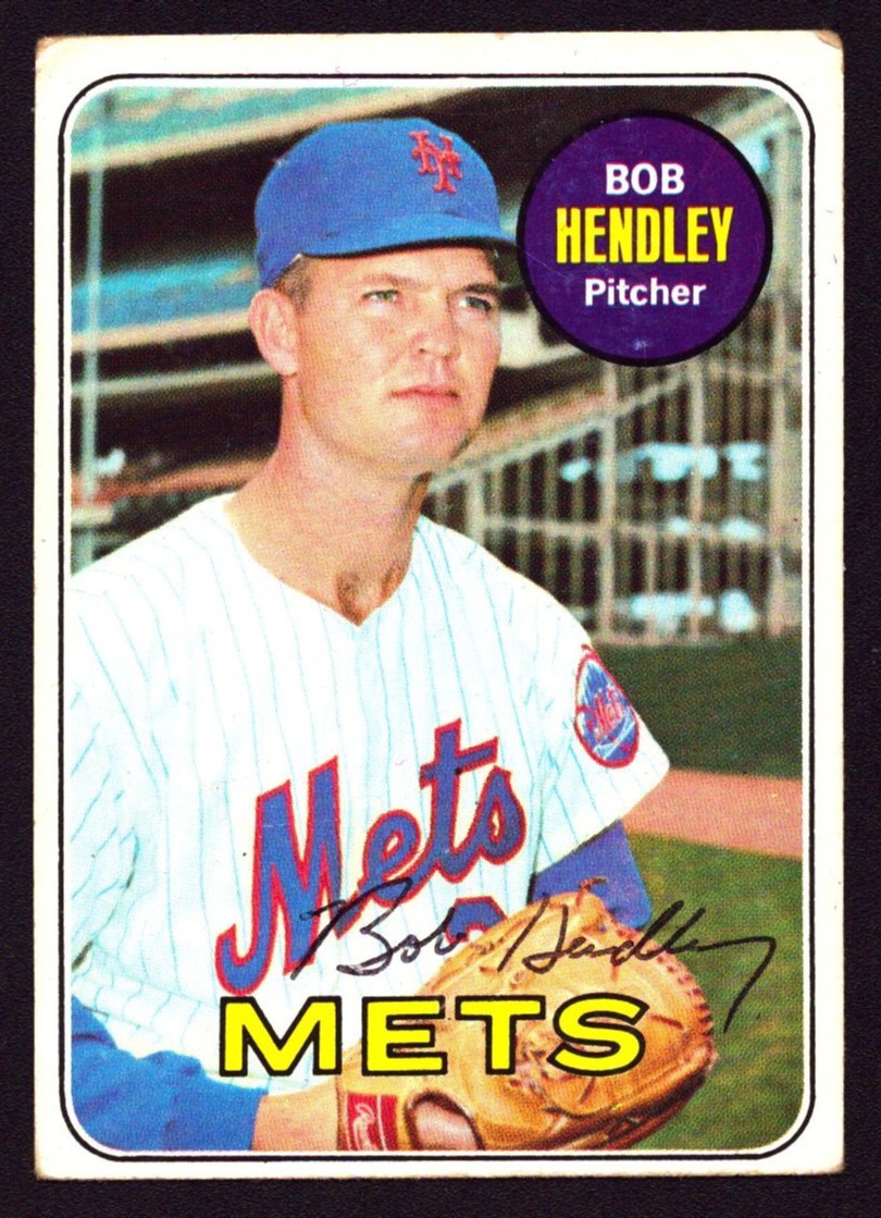 BOB HENDLEY 1969 Topps #144 AUTOGRAPH Auto Signed METS Braves Giants Cubs BOB HENDLEY 1969 Topps #144 AUTOGRAPH Auto Signed METS Braves Giants Cubs