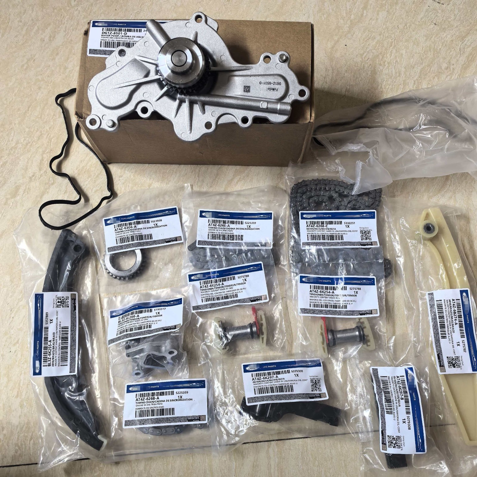 OEM Timing Chain+Water Pump Set For 13-19 Ford Explorer Edge Flex Taurus Lincoln