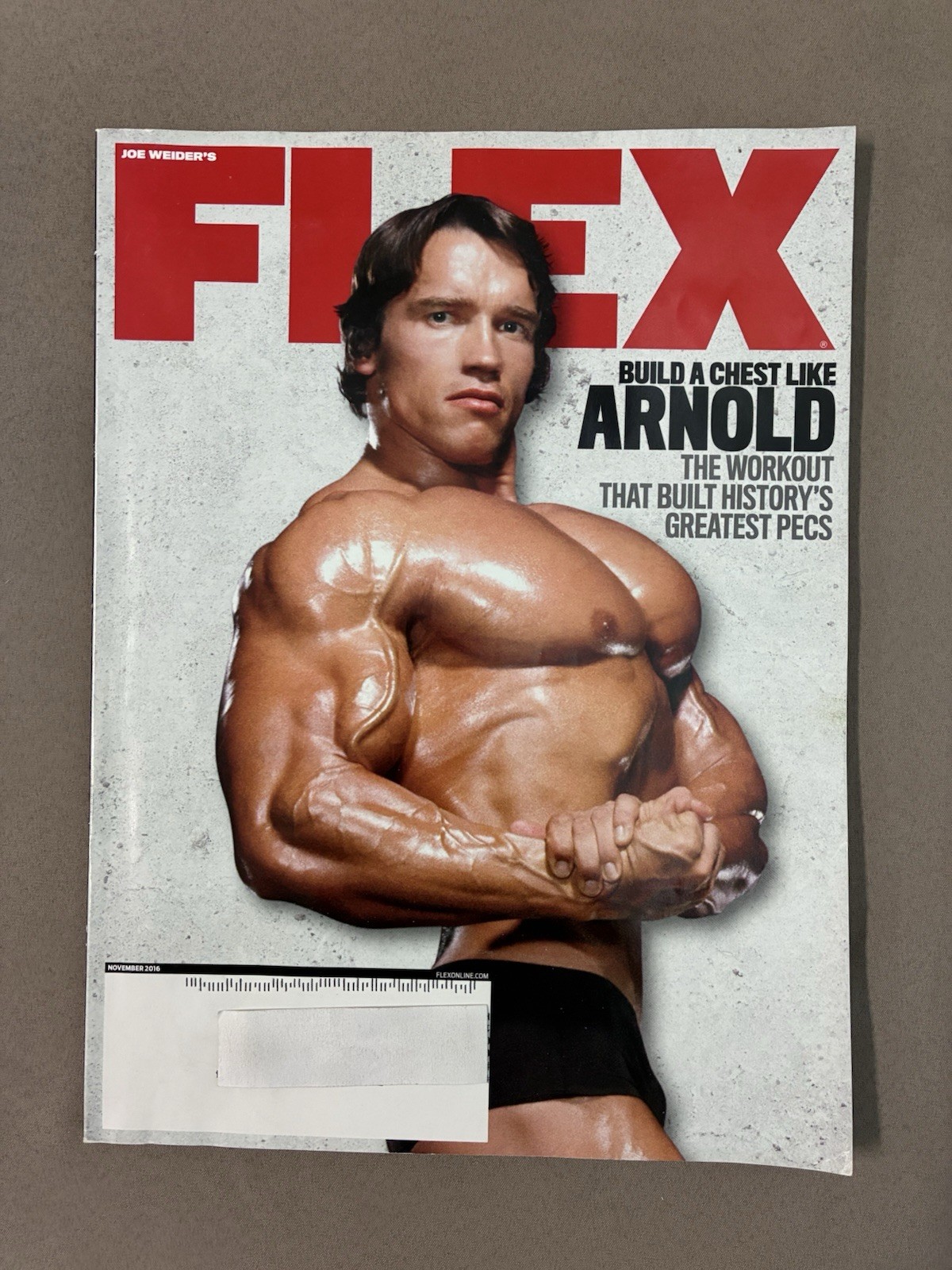 Flex Bodybuilding Muscle Magazine / Arnold Schwarzenegger / 11-16